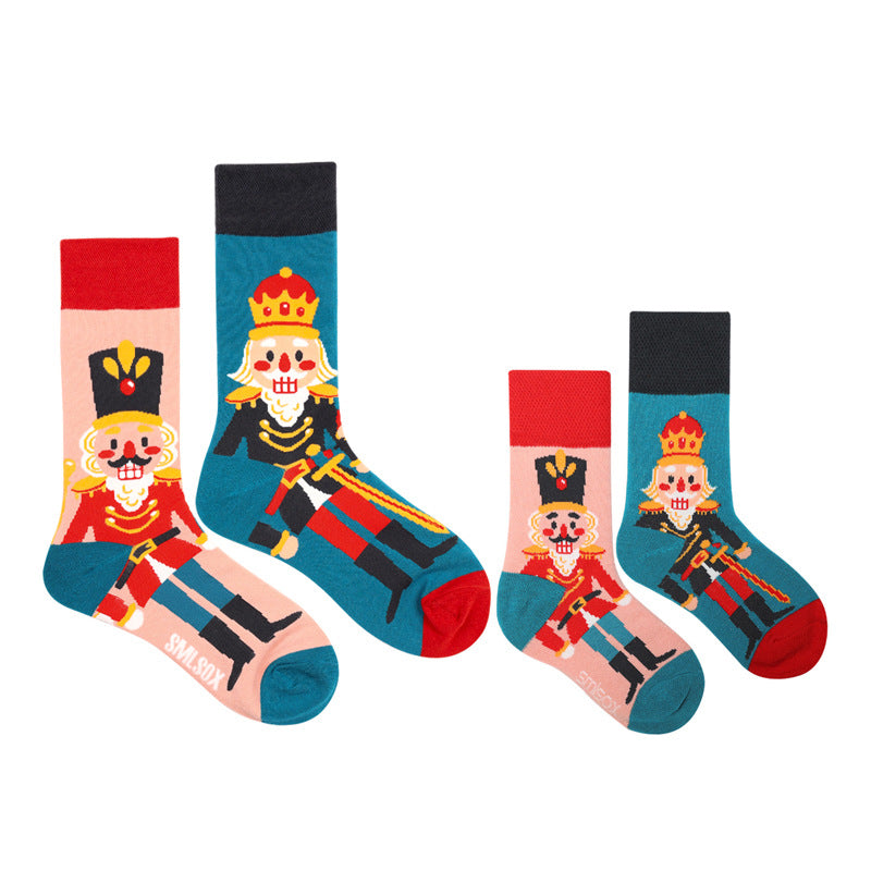 Parent-kid Matching Socks - Nutcracker