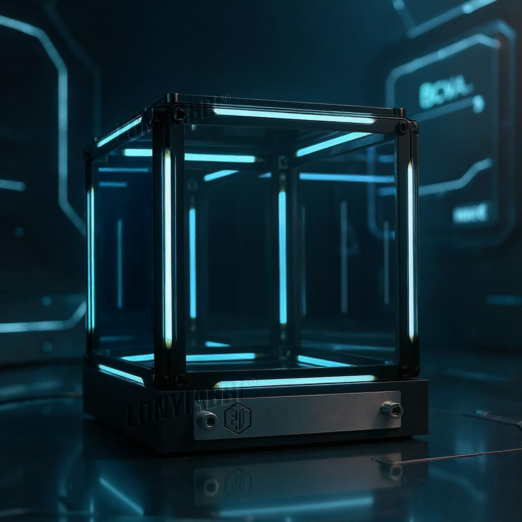 ✨4D Mirror Cube Light Touch Dimmable USB-C Rechargeable LED Lamp for Bedroom Desk Gaming