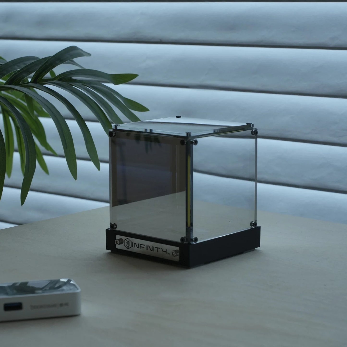 ✨4D Mirror Cube Light Touch Dimmable USB-C Rechargeable LED Lamp for Bedroom Desk Gaming